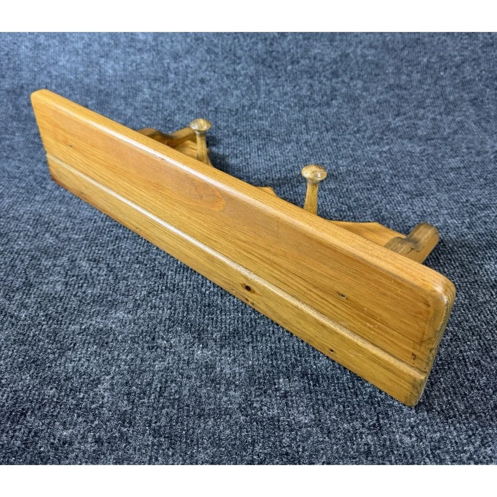 Wood N Creations Wall Shelf Peg Rack Rustic Heart Country Farmhouse 18